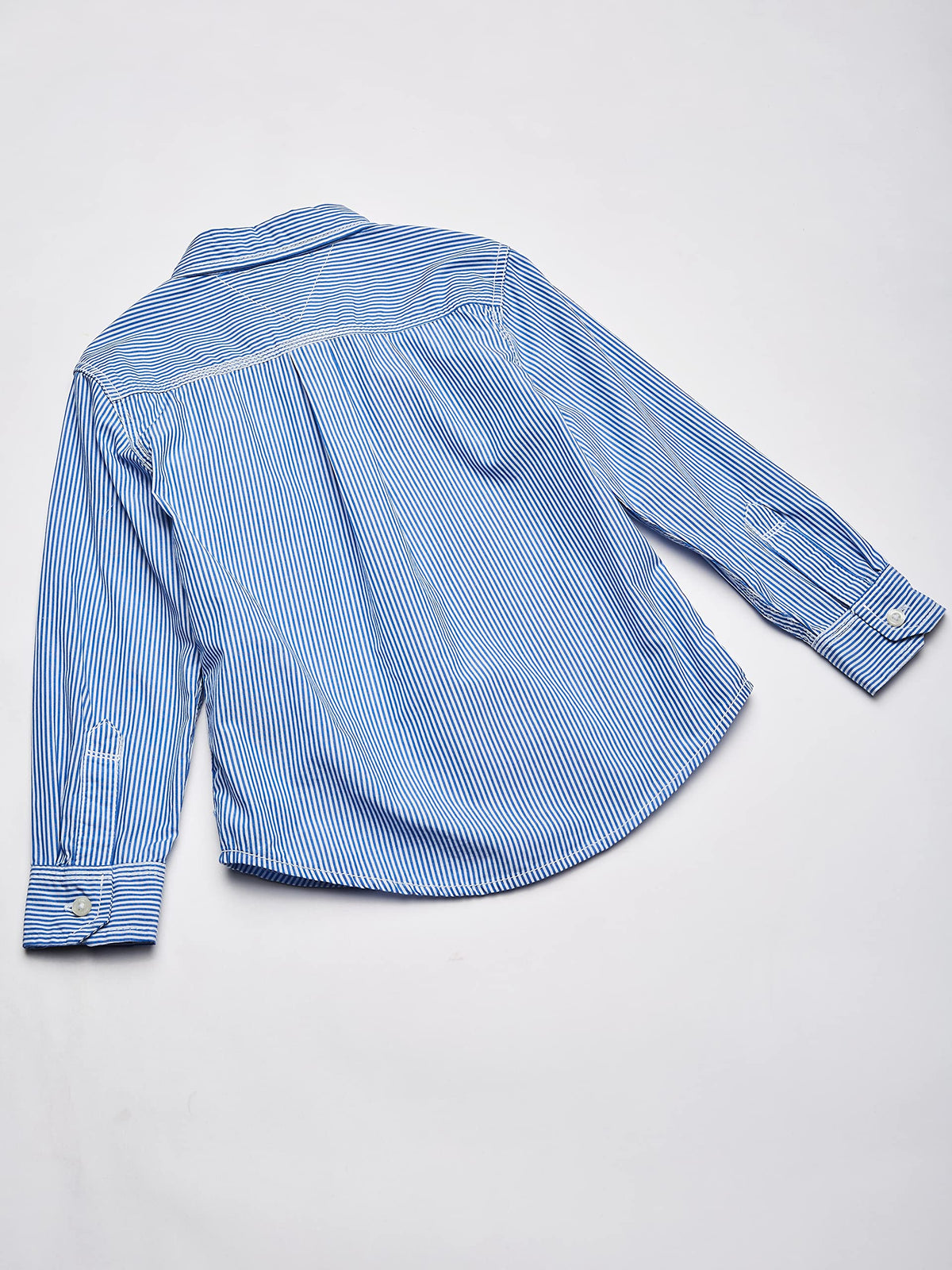 Tommy Hilfiger | Camisa Manga Larga Rayas Azul Niño (2T - 18T)