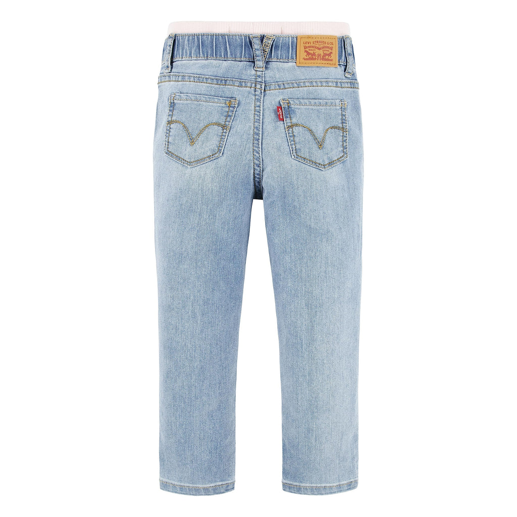 Levi's | Jeans Slim Denim Azul Claro Lavado Cielo Vintage Cintura Elástica Bebé Niño (3M - 4T)