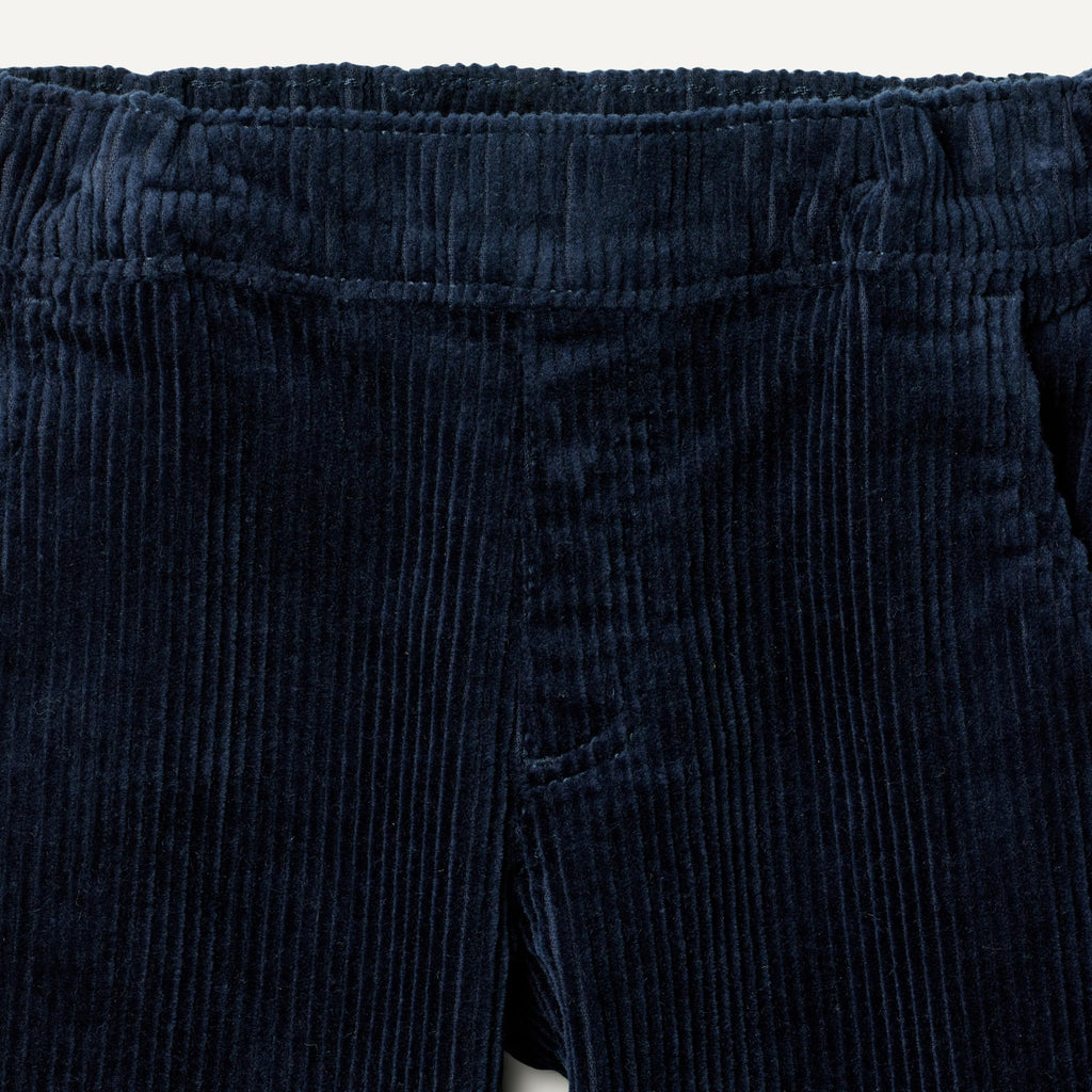 Amazon Essentials x Sofia Grainge Pantalón Pana Bebé/Niño | Azul Navy • Stretch • Cintura Elástica
