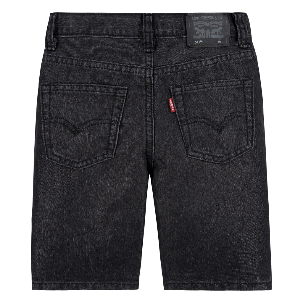 Levi's Short 511 Slim Fit Niño | Negro Carbón Desgastado (4T - 16)