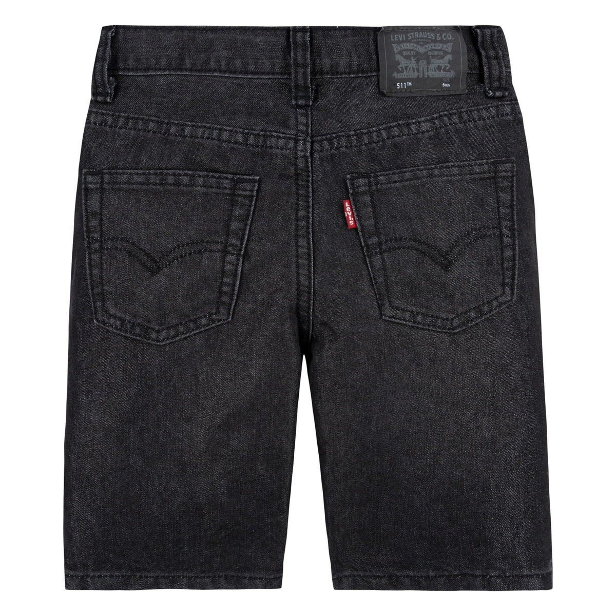 Levi's Short 511 Slim Fit Niño | Negro Carbón Desgastado (4T - 16)