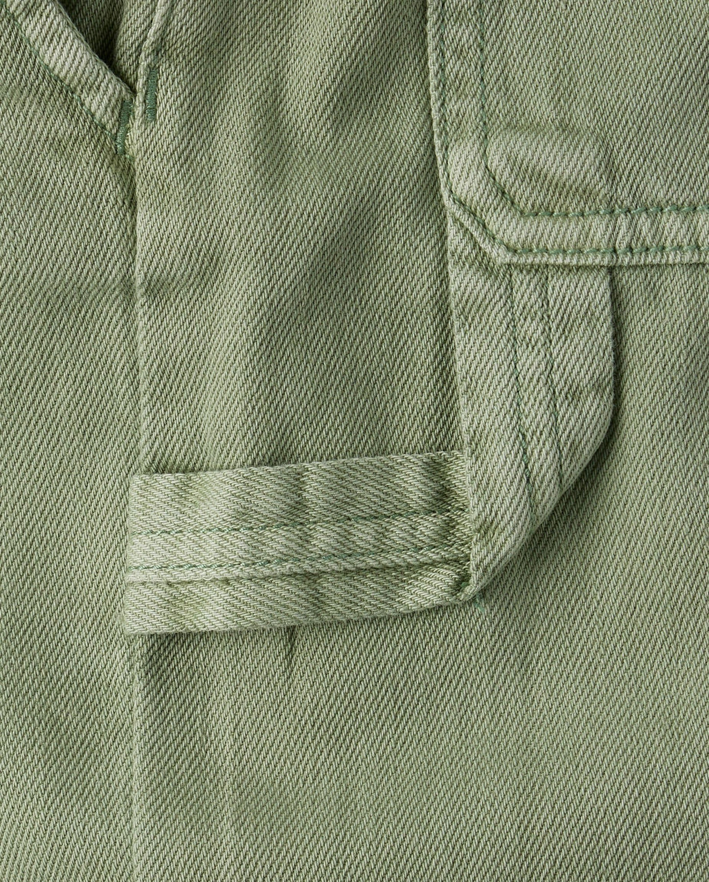 Jean Wide Leg The Children's Place | Verde Alcaparras + Bolsillo Utilitario Carpenter + 100% Algodón | Niña (4T - 16T)