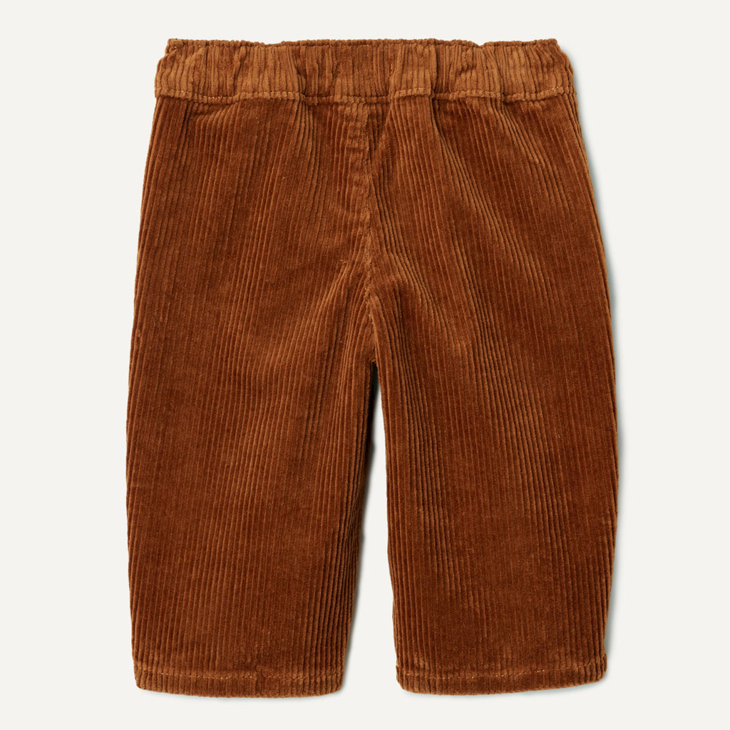 Amazon Essentials x Sofia Grainge Pantalón Pana Bebé/Niño | Caramelo/Cognac • Stretch • Cintura Elástica