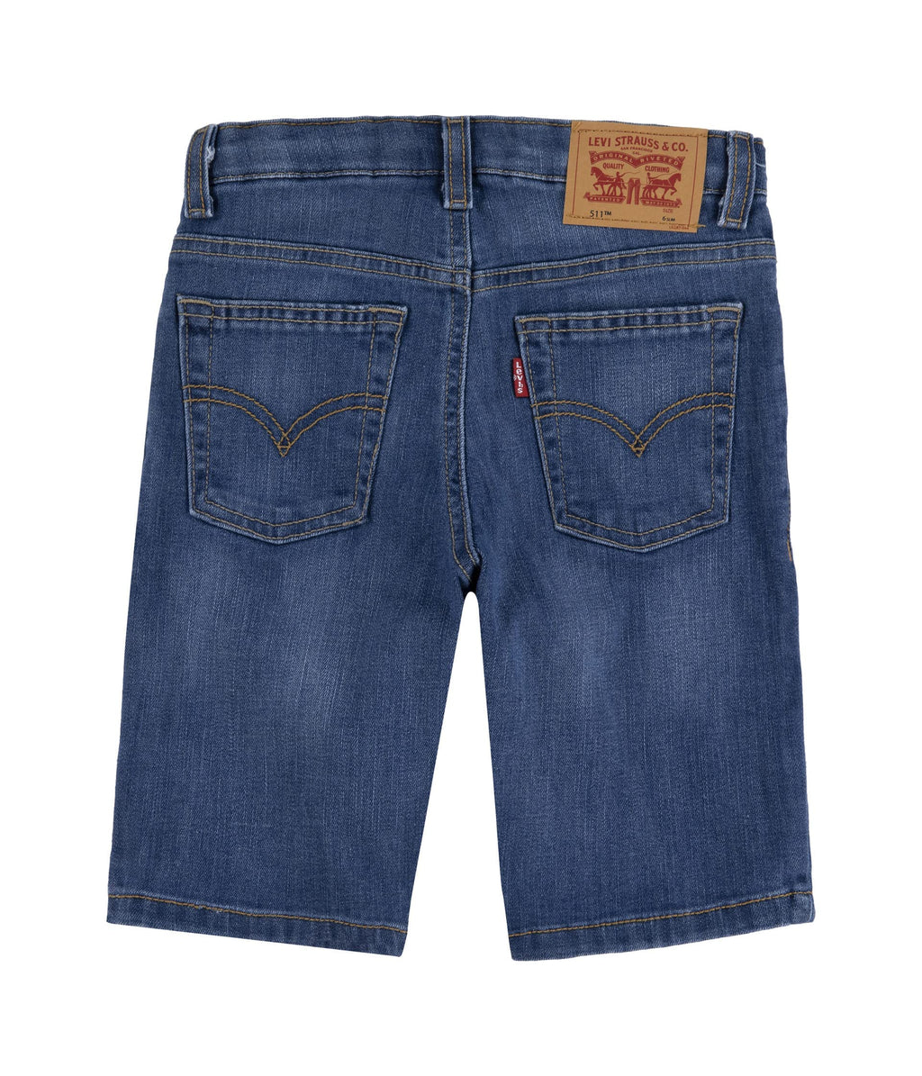 Levi's Short 511 Slim Fit Niño | Azul Medio Desgastado