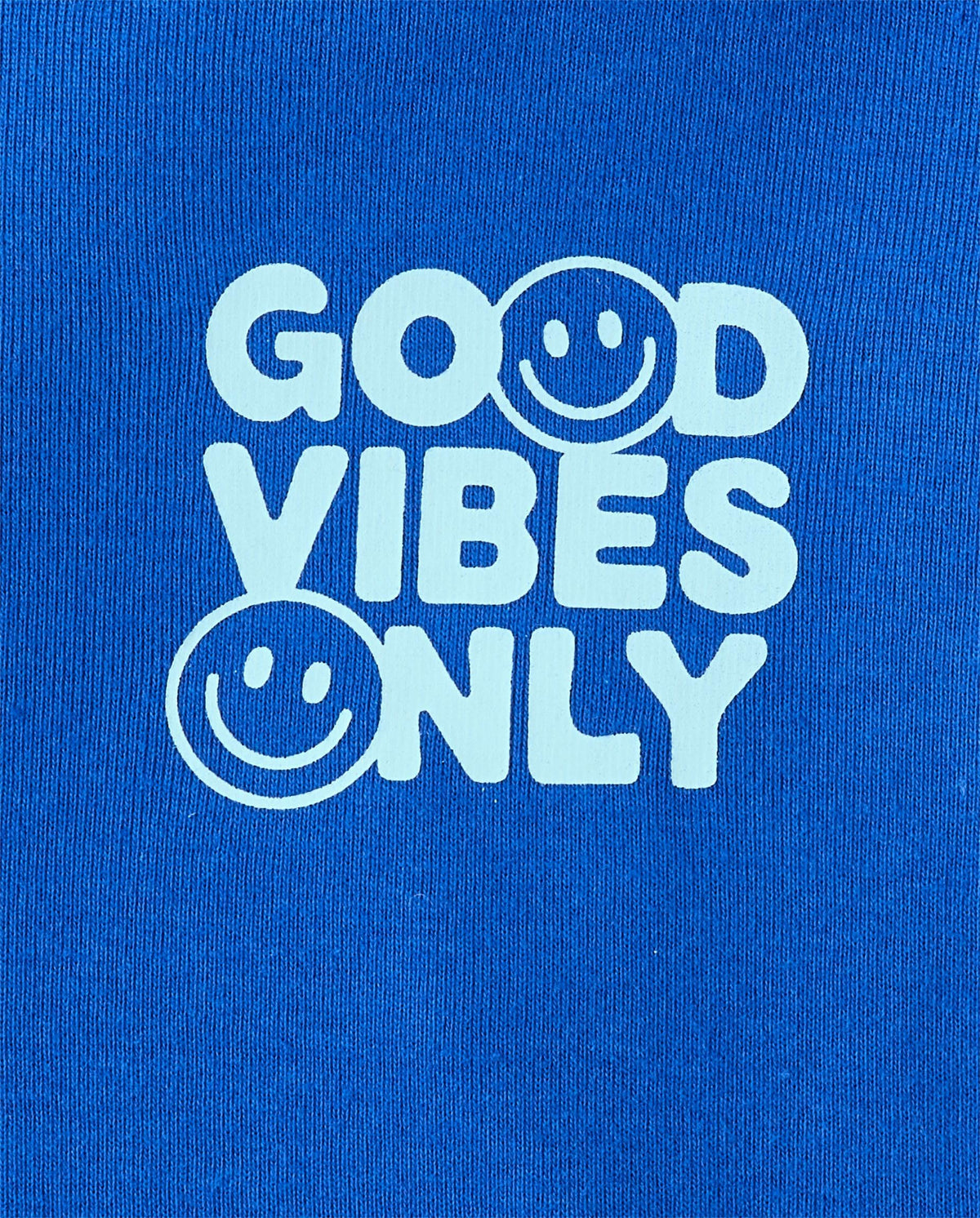 Pijama 2 Piezas The Children's Place | 100% Algodón + “Good Vibes Only” Smiley + All-Over | Unisex Azul Royal (4T - 16T)