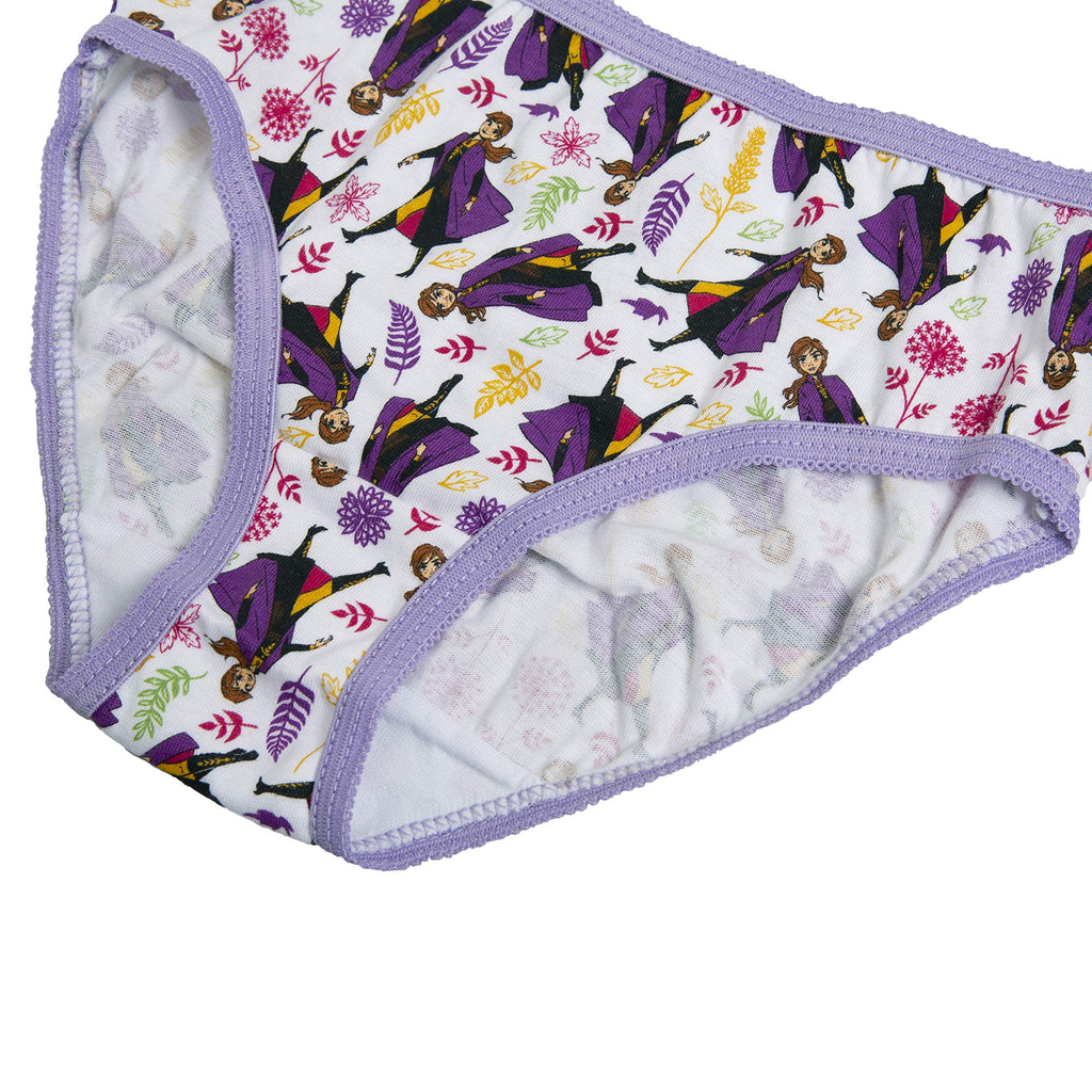 Disney Frozen | Panty Bikini Nina Pack 10 | Sin Etiqueta | Elastico Estirable | Personajes Elsa Anna Olaf Bruni | Licencia Oficial Disney (2 - 8T)