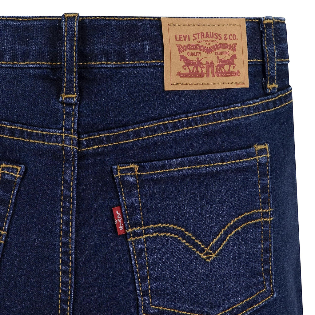 Jean Bootcut Tiro Alto Levi's | Lavado Legacy Índigo + Corte Acampanado + Cintura Ajustable | Niña (4T - 16T)
