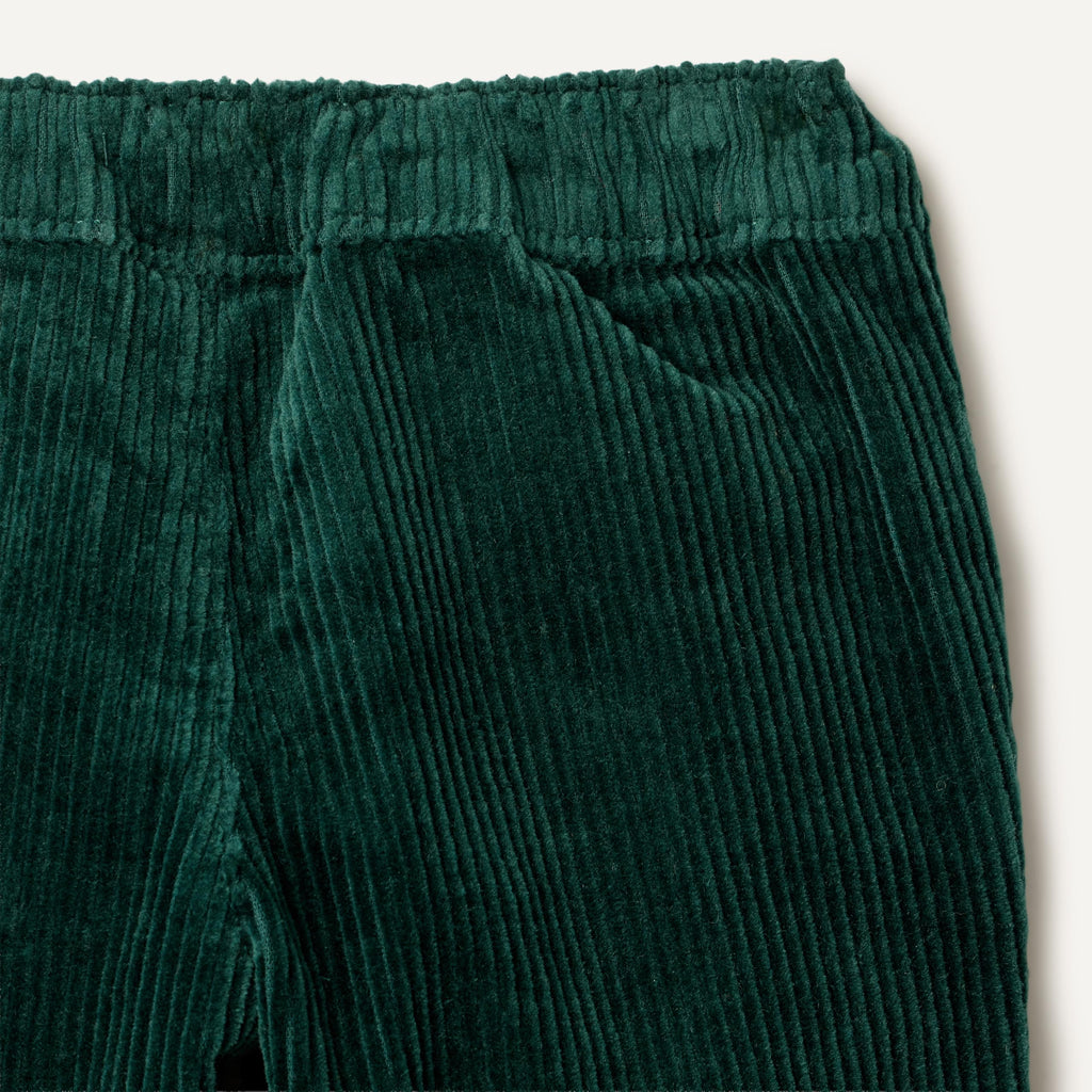 Amazon Essentials x Sofia Grainge Pantalón Pana Bebé/Niño | Verde Oscuro • Stretch • Cintura Elástica