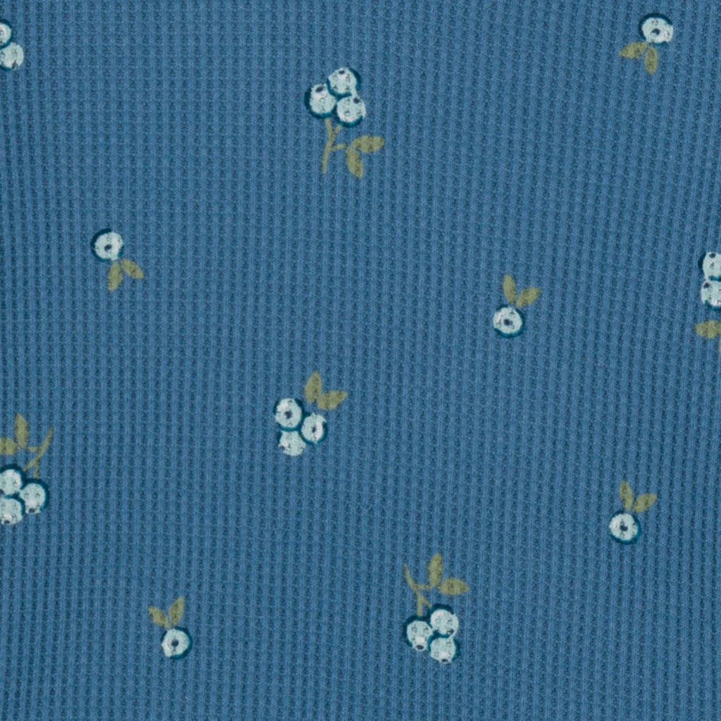 Gerber | Conjunto 2 Piezas Vestido Capucha Floral Azul Manga Larga y Cubre Pañal Bebé Niña