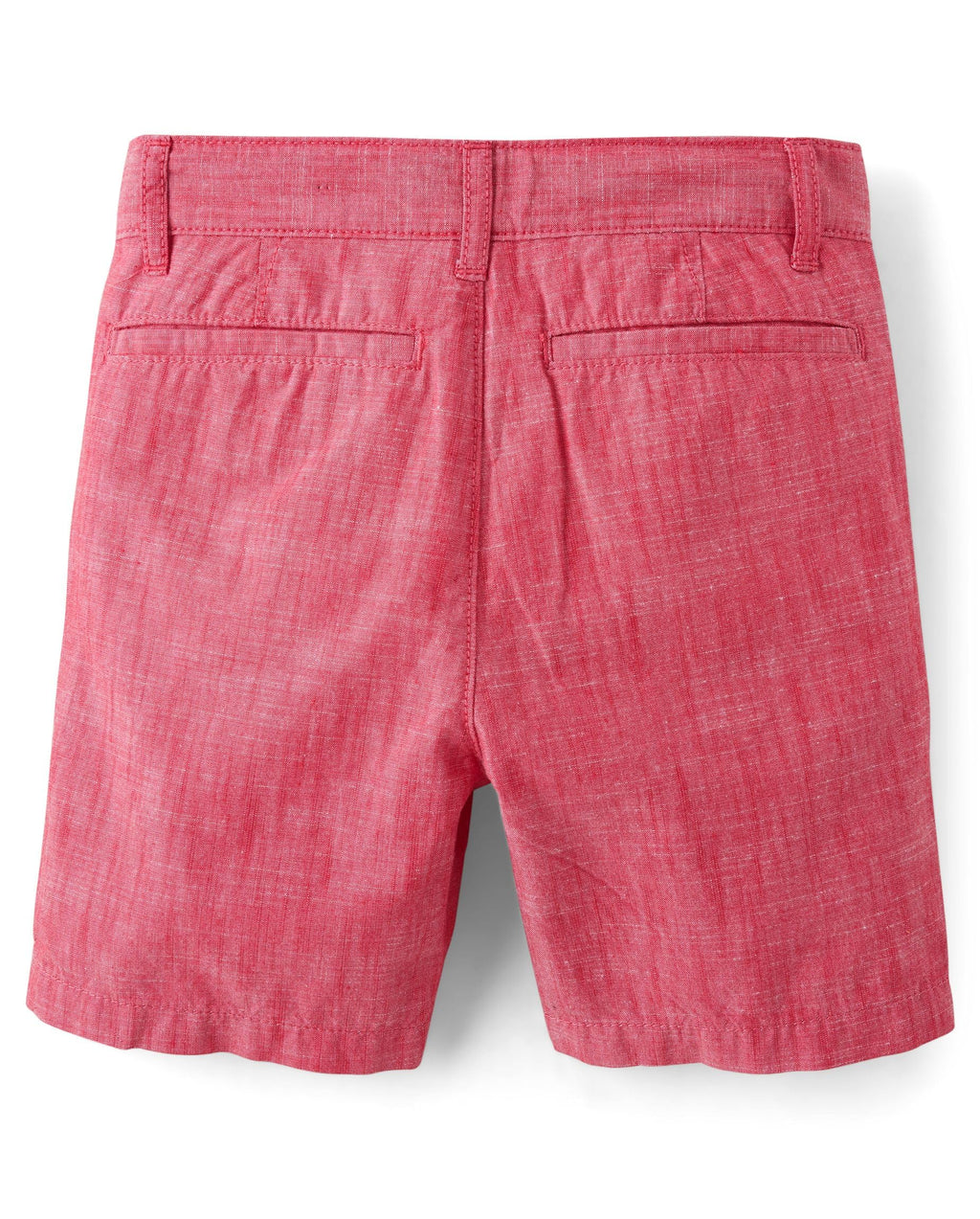 The Children's Place Short Chino Texturizado Niño | Rojo Coral/Frambuesa • Algodón • Botón + Cremallera