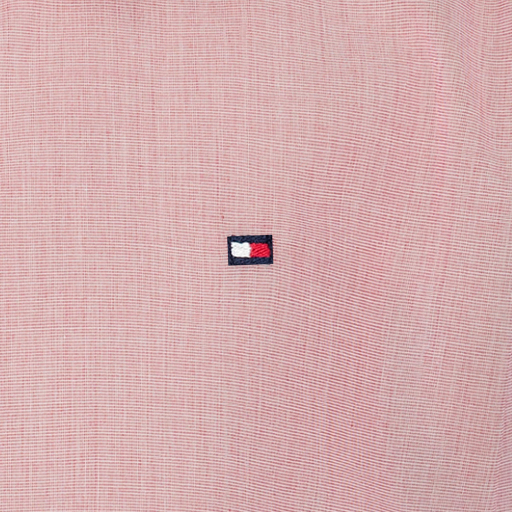 Tommy Hilfiger | Camisa Casual Manga Larga Sólida Rosa Niño (8T - 16T)