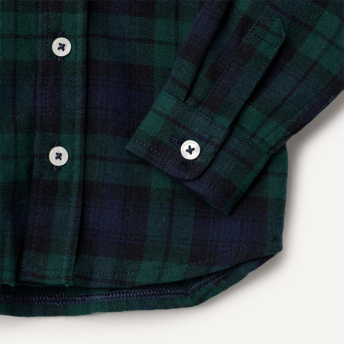 Amazon Essentials x Sofia Grainge Camisa Franela Niño | Cuadros Black Watch Verde/Navy • Navidad • 100% Algodón