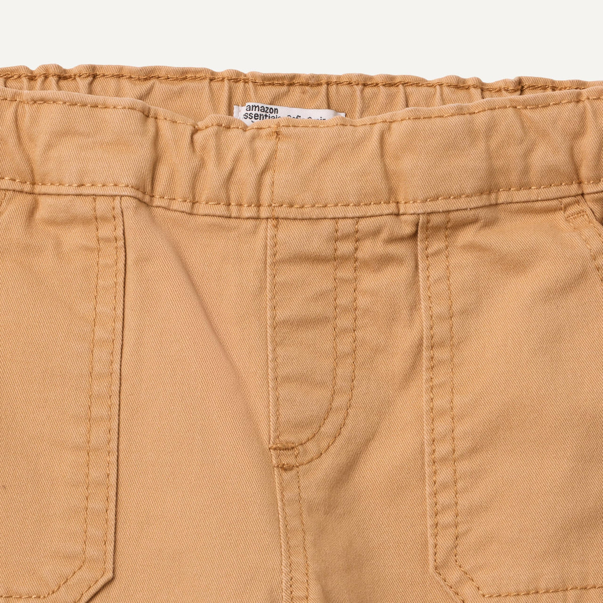 Amazon Essentials x Sofia Grainge Pantalón Chino Bebé/Niño | Camel/Arena • Stretch • Cintura Elástica • Bolsillos