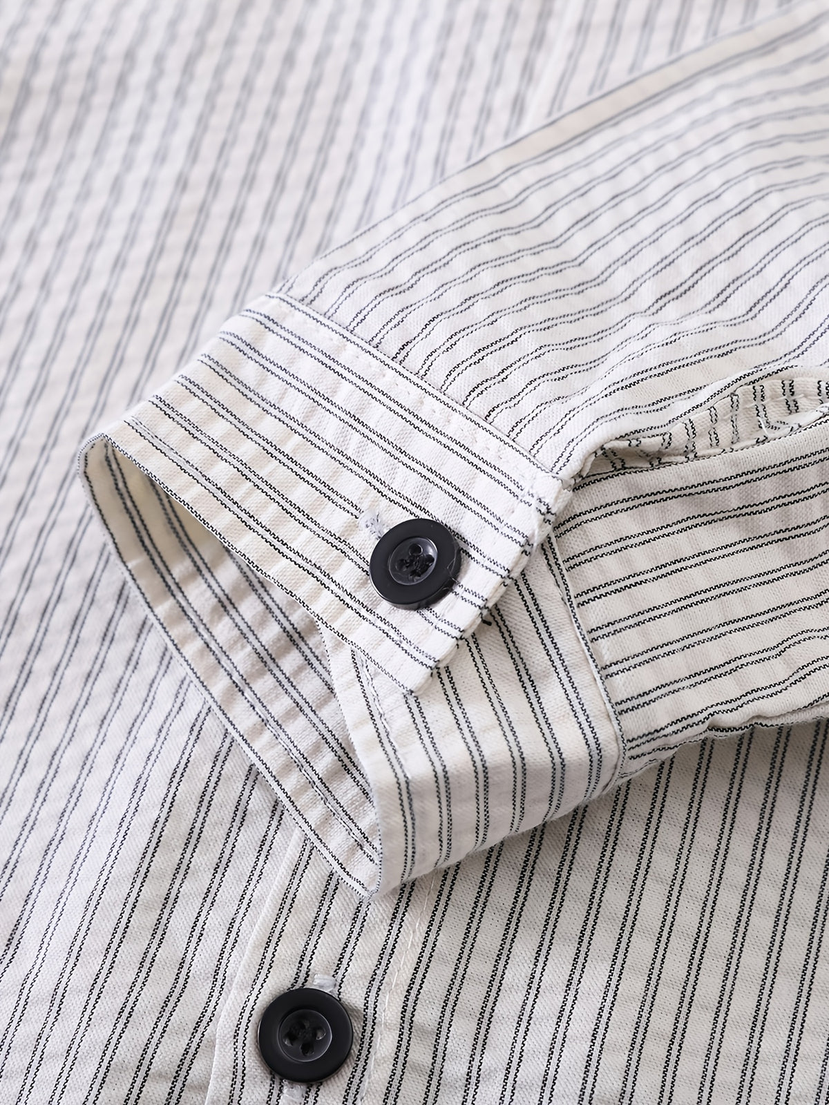 Conjunto de 2 Piezas para Niño con Camisa de Rayas de Manga Larga y Pantalón de Mezclilla (Atuendo Casual y Versátil de Otoño/Primavera) (9M - 6Y)