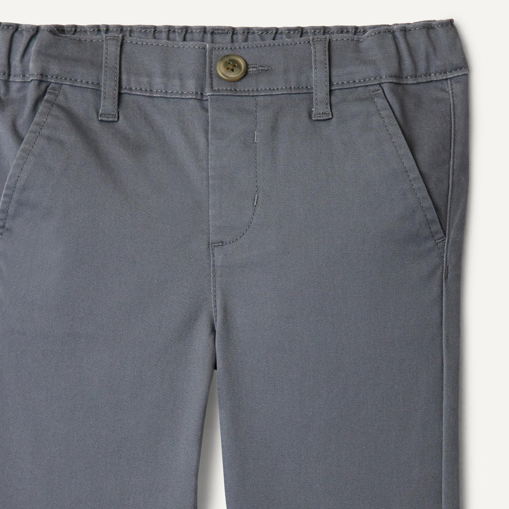 Amazon Essentials Pantalón Chino Niño | Gris Hierro • Ajustado • Cintura Elástica