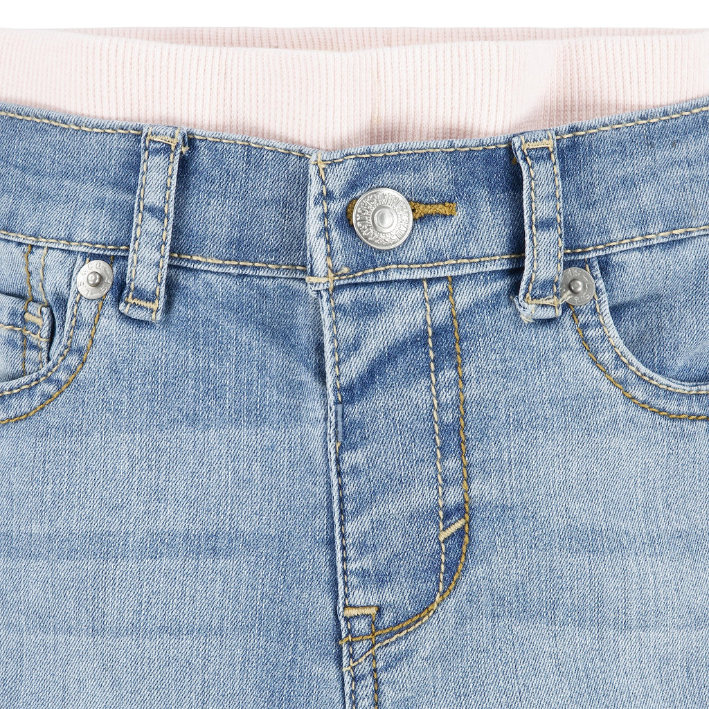 Levi's | Jeans Slim Denim Azul Claro Lavado Cielo Vintage Cintura Elástica Bebé Niño (3M - 4T)