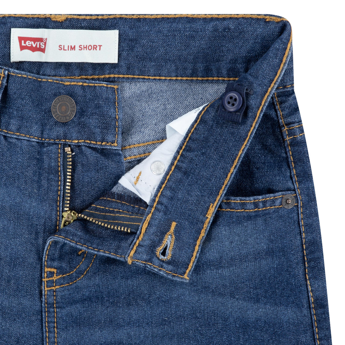 Levi's Short 511 Slim Fit Niño | Azul Medio Vibrante (4T, 5T, 10T, 12T, 14T, y 16T)