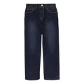 Jean Straight Cropped Levi's | Índigo Oscuro Dark Wash + Costuras Doradas Gruesas + Arcuata | Niña (4T - 16T)