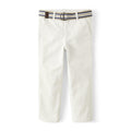 Gymboree Pantalón Chino Blanco Simply White con Cinturón (12M - 12T)