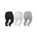 Pack 3 Leotardos con Pies Zando | Espacio para Pañal + Algodón Premium + Negro Blanco Gris | Bebé Niña 0-4T