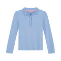 Nautica Polo Niña | Azul Celeste • Manga Larga con Volantes