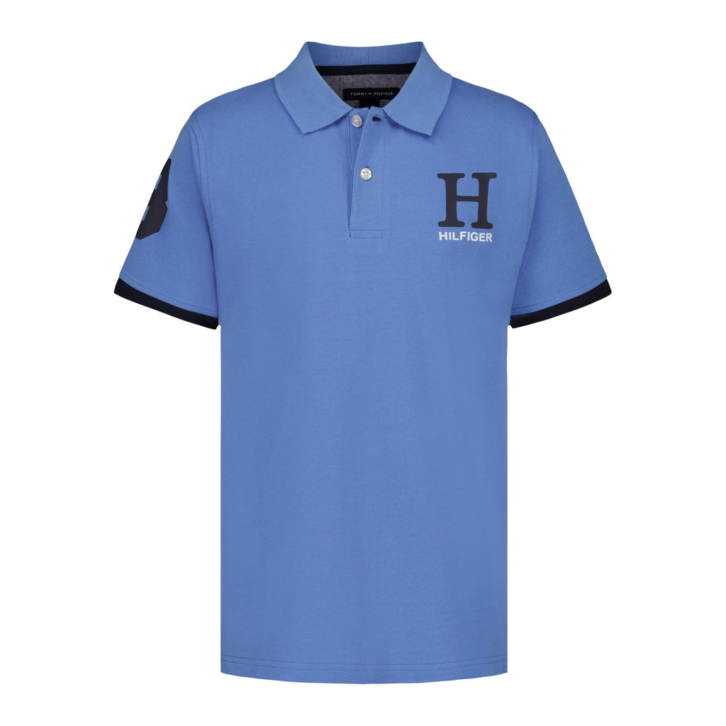 Tommy Hilfiger | Polo Piqué Matt Manga Corta Azul Niño (8T - 16T)