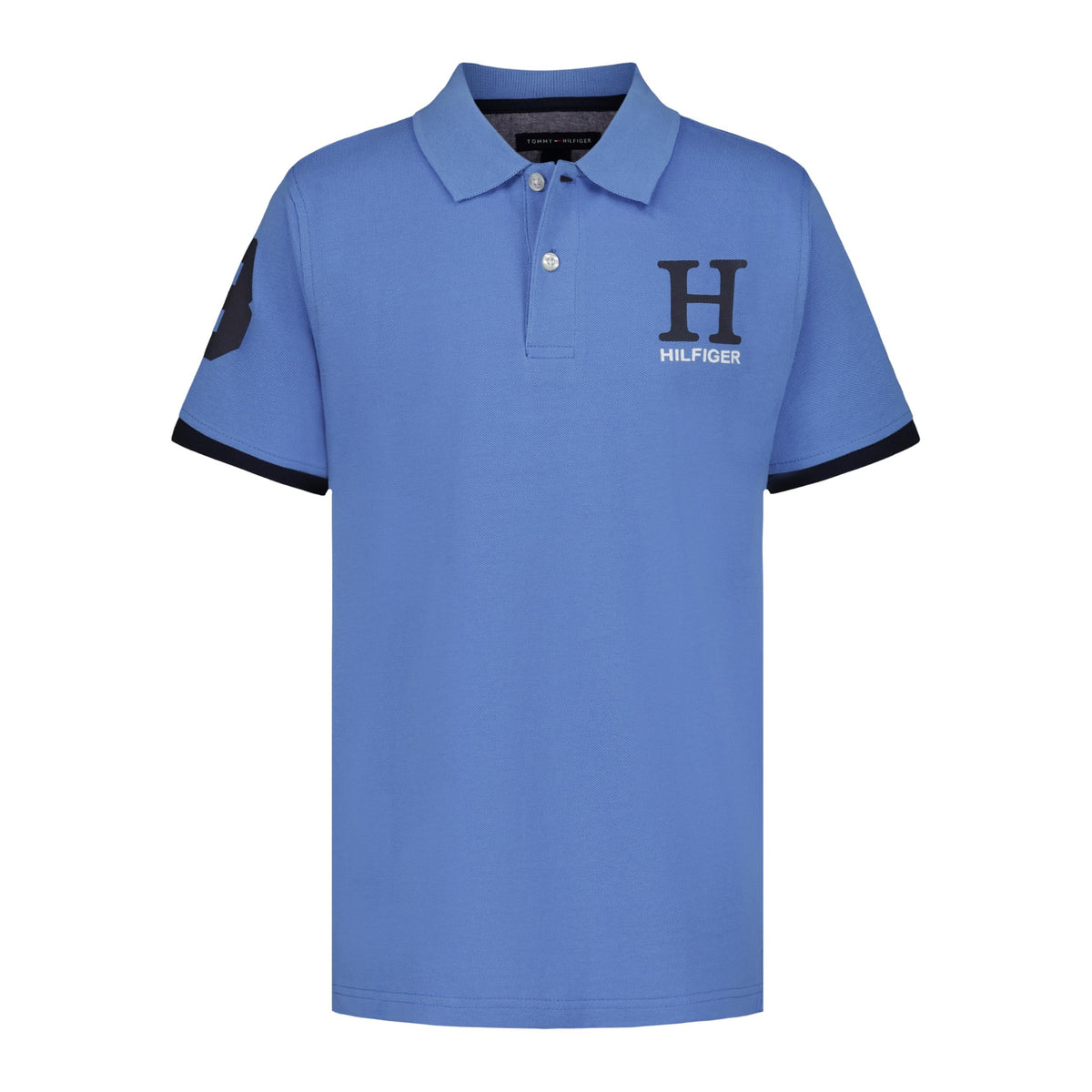 Tommy Hilfiger | Polo Piqué Matt Manga Corta Azul Niño (8T - 16T)