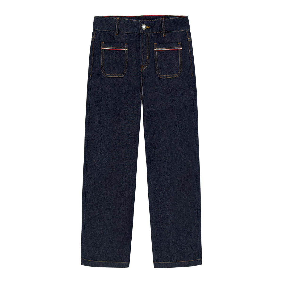 Jeans Carpintero Tommy Hilfiger para Niña – Edición Denim Azul  (7T - 16)