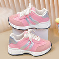 Zapatillas Deportivas Casuales para Niña con Rayas Rosas y Plateadas (Ligeras, Antideslizantes y de Uso Diario) (Talla 26 - 36)