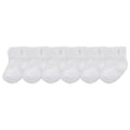 Polo Ralph Lauren | Calcetines Bebé Niña Pack 6 Algodón Pony Bordado Stay-Up Tobillero Blanco Rosa 0-24 Meses