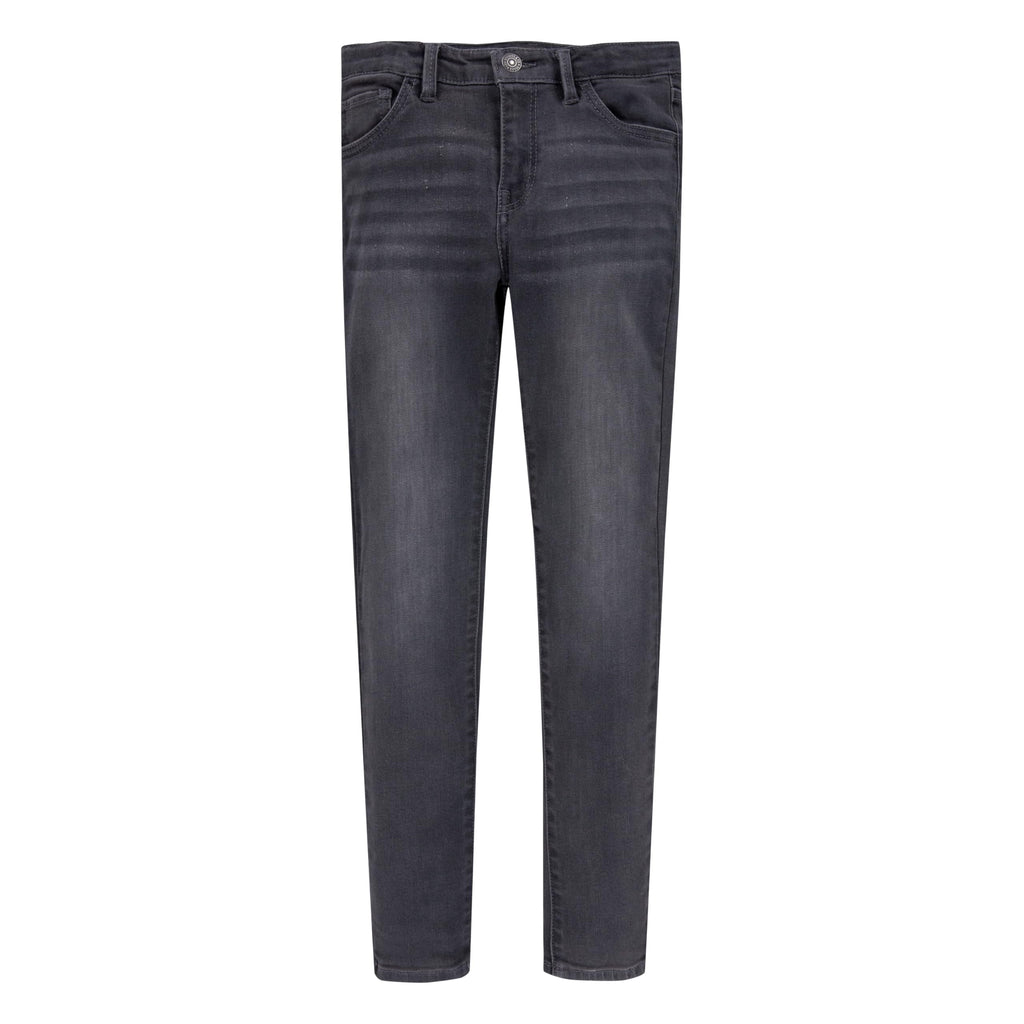 Jean 710 Super Skinny Levi's | Gris Carbón + Denim Sostenible Repreve Reciclado + Cintura Ajustable | Niña (2T - 16T)