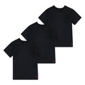 Polo Ralph Lauren | Camisetas Interior Niño Pack 3 Algodón 4D-Flex Negro Pony Rojo Manga Corta (6T - 16T)