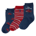 Polo Ralph Lauren | Calcetines Bebé Toddler Pack 3 Algodón Vintage Truck Marino Rayas RL