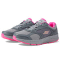 Skechers - Tenis Deportivos Go Run Consistent - Vivid Horizon con Amortiguación (Gris/Rosa)  (Talla Adulta 35 - 41)