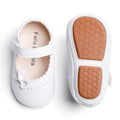 Zapatos de Vestir Antideslizantes de Suela Suave con Lazo para Bebé (Blanco) – Félix & Flora