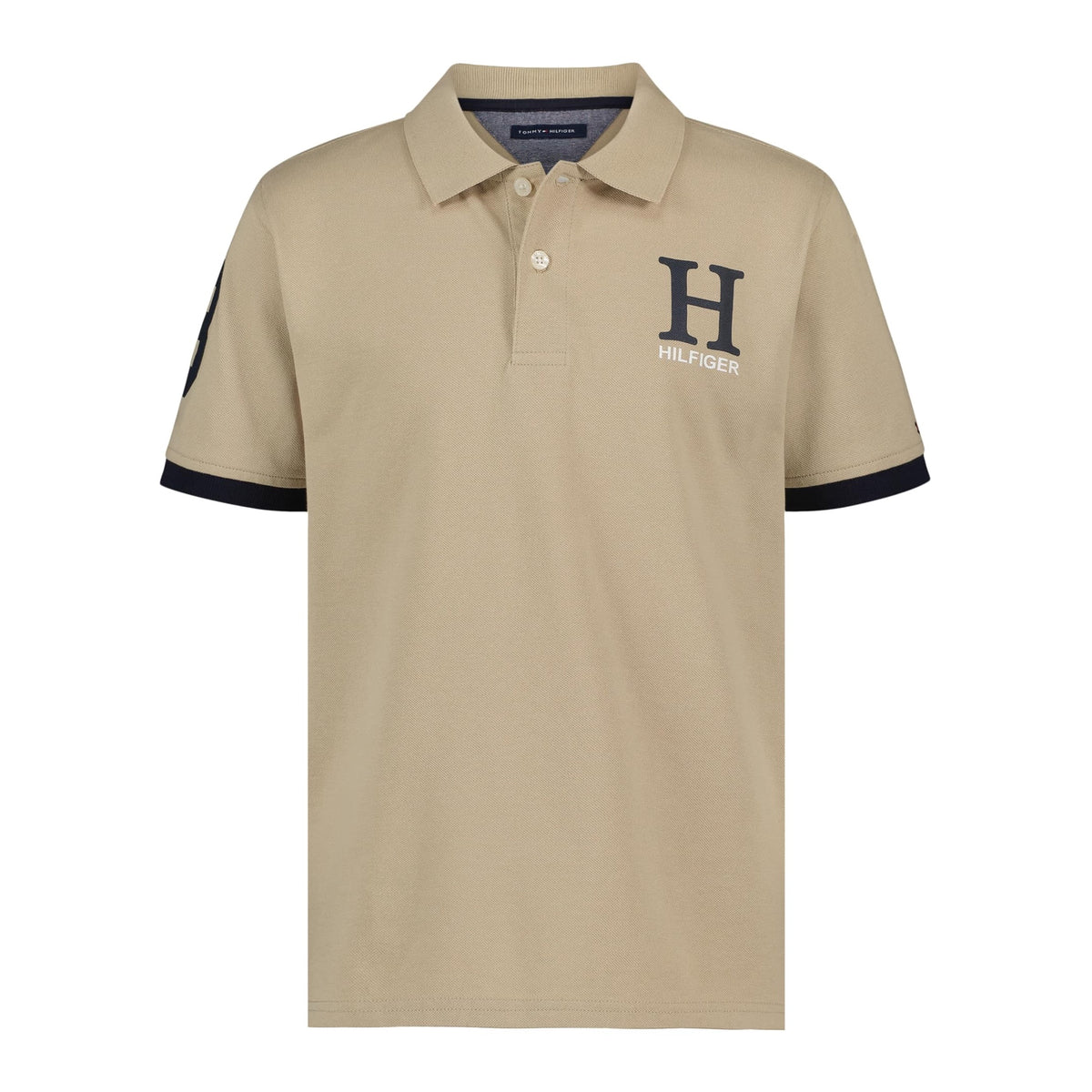 Tommy Hilfiger | Polo Piqué Matt Manga Corta Sándalo Niño Beige (8T - 16T)
