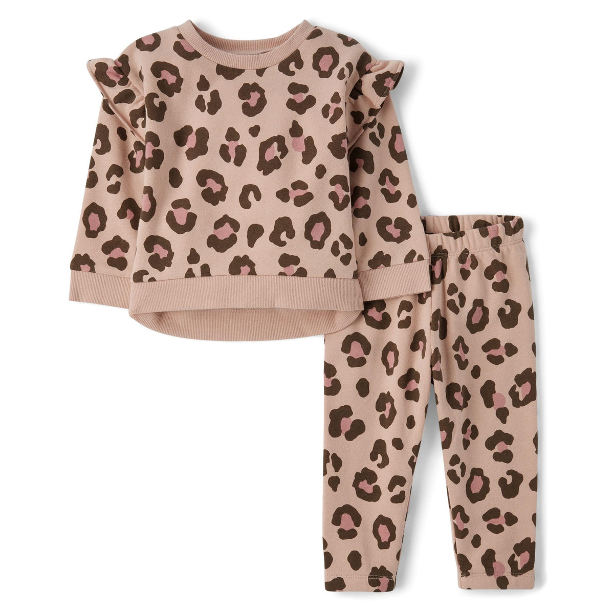 The Children's Place | Conjunto 2 Piezas Sudadera y Jogger Negro Estrellas Niña
