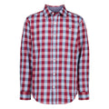 Tommy Hilfiger | Camisa Casual Manga Larga Cuadros Granate Niño (8T - 16T)
