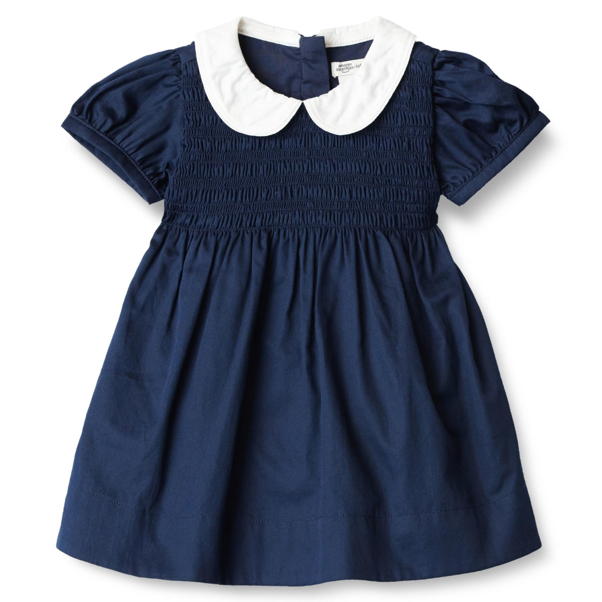 Amazon Essentials x Sofia Grainge | Vestido Satén Algodón Niña - Azul Marino