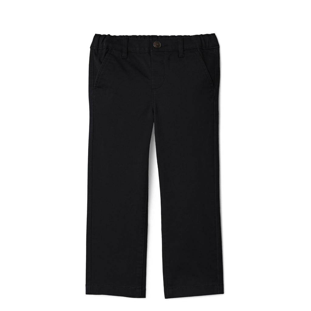 Amazon Essentials Pantalón Chino Niño | Negro • Ajustado • Cintura Elástica