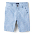 The Children's Place Short Chino Texturizado Niño | Azul Cielo • Algodón • Botón + Cremallera
