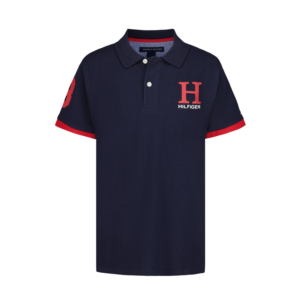 Tommy Hilfiger | Polo Piqué Matt Manga Corta Azul Marino Niño (8T - 16T)