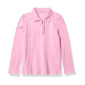 The Children's Place Polo Piqué Niña | Rosa • Manga Larga con Volantes