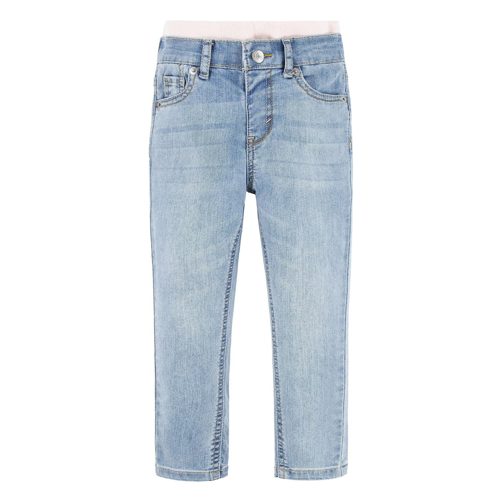 Levi's | Jeans Slim Denim Azul Claro Lavado Cielo Vintage Cintura Elástica Bebé Niño (3M - 4T)