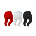 Pack 3 Leotardos con Pies Zando | Espacio para Pañal + Algodón Premium + Rojo Blanco Negro | Bebé Niña 0-4T