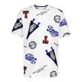 Tommy Hilfiger | Camiseta Niño Manga Corta Estampado Collage NYC Pennant All-Over Vintage 100% Algodón Blanco (8-16T)