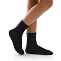 Cotton Day | Calcetines Niña Pack 5 Pares Festoneados Scallop Top Elegantes Negro Algodón Peinado Oeko-Tex Puntera Sin Costuras (4 - 12T)