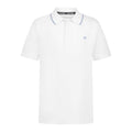 Calvin Klein Jeans | Polo Micropiqué Manga Corta Blanco con Punta Niño  (8T - 16T)