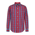Tommy Hilfiger | Camisa Casual Manga Larga Gingham Rojo Azul Niño (3T - 18T)