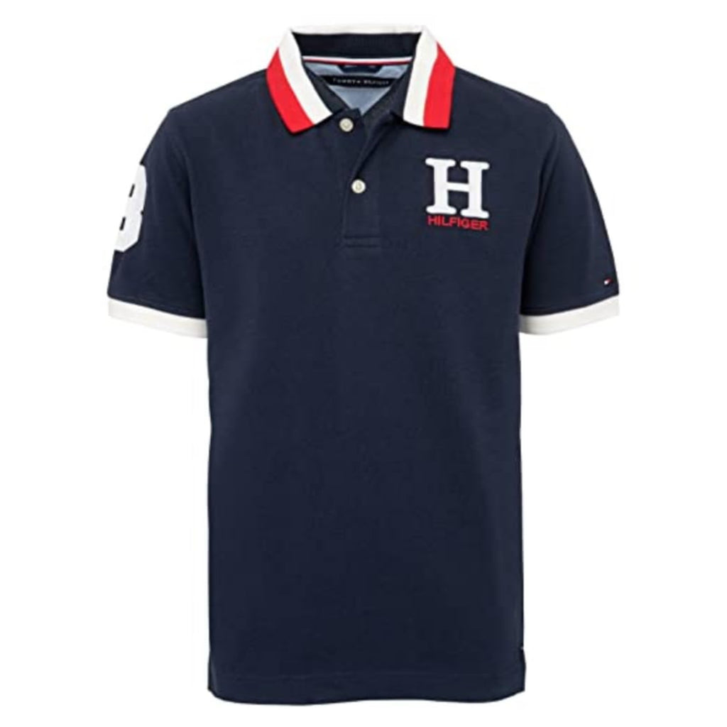 Tommy Hilfiger | Polo Piqué Matt Premium Manga Corta Azul Marino Niño (2T - 7T)